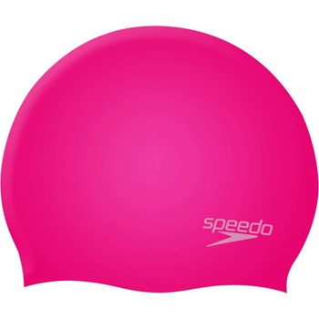 Speedo Шапка за плуване Speedo Plain Moulded Silicone Cap Junior Swim cap - Cherry Pink / Blush - размер One Size (581-0064-0611)