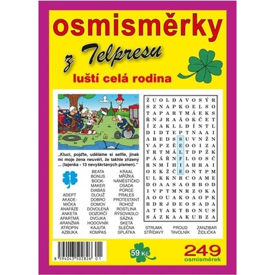 Osmisměrky z Telpresu luští celá rodina 1/2025 - 249 osmisměrek TELPRES, s.r.o.