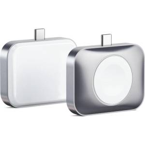 Satechi USB-C 2 in 1 Wireless charging dock for Apple watch and Airpods - Silver (ST-UC2WCDM) - istyle