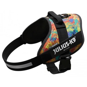 Julius-K9 JULIUS-K9® IDC Powerharness L/1 Нагръдник за кучета 23-30 кг, с обиколка на гърдите 63-85 см - цвят CRAZY, Унгария - 16IDC-CRAZY-1