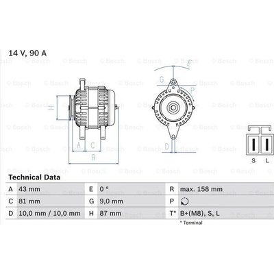 generátor BOSCH 0 986 080 430