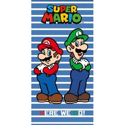 TipTrade Bavlnená osuška 70x140 cm Super Mario a Luigi
