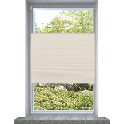vidaXL Plisovaná roleta 50 x 100 cm krémová