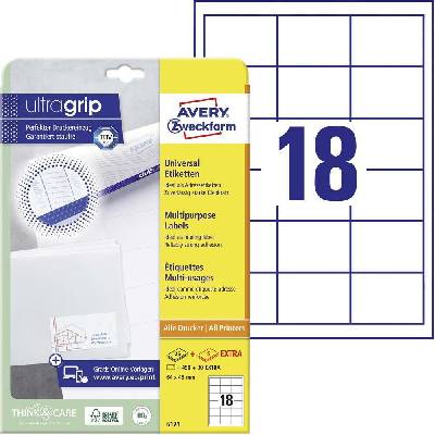 Avery-Zweckform 6171 univerzální etikety 64 x 45 mm papír bílá 540 ks