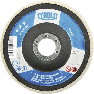 Leštiaci kotúč plstený Tyrolit 115 mm
