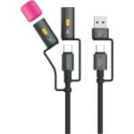 4smarts Explorer 4в1 кабел 60W 1m, черен (KAT07310)