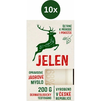 Jeleň jadrové mydlo na pranie s jeleňom 10 x 200 g