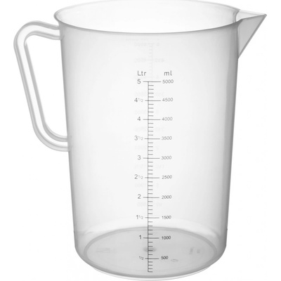 Hendi 567500 Odmerka z polyetylénu so stupnicou 5 l