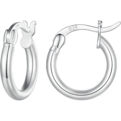 Royal Fashion strieborné kruhové náušnice SCE1608-S