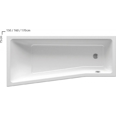 RAVAK Be Happy II 150 x 75 cm C991000000 – Sleviste.cz
