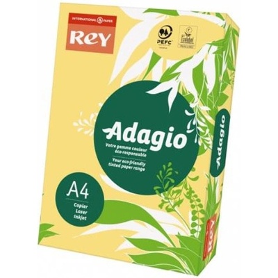 REY Копирен картон Rey Adagio, A4, 160 g/m2, жълт, 250 листа