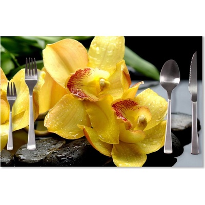 Sablio Prestieranie Žltá orchideae 40x30cm