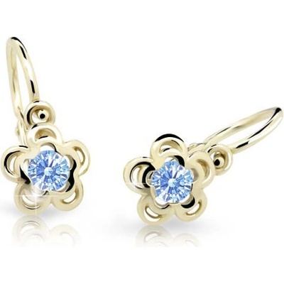 Cutie Jewellery zlaté detské náušnice C2204-10-X-1 fialová