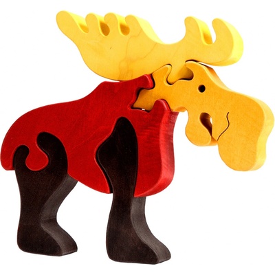 Fauna Los velký vkládací puzzle z masivu