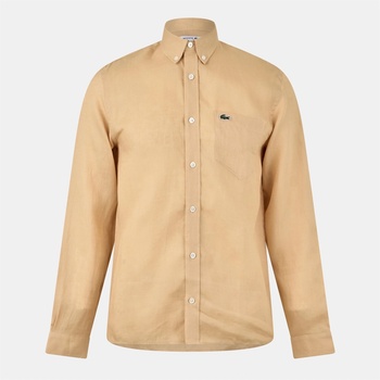 Image 1 of Lacoste Риза Lacoste Men's Long-Sleeve Plain Shirt - Beige