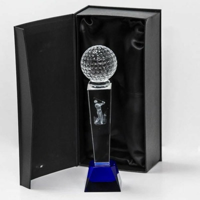 Crystal Golf Ball Trophy golfová trofej