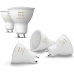 Philips White Ambiance GU10 LED spot pack of 5 (400lm), dimmable LED lamps for the Hue lighting system with warm white/cold white light, smart light control via voice and app - 8721103090836 - mallbg