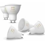Philips White Ambiance GU10 LED spot pack of 5 (400lm), dimmable LED lamps for the Hue lighting system with warm white/cold white light, smart light control via voice and app - 8721103090836