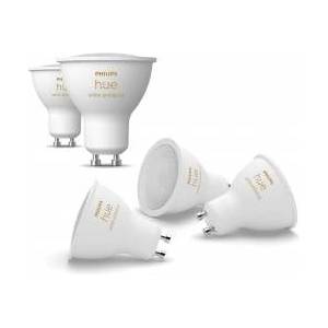 Philips White Ambiance GU10 LED spot pack of 5 (400lm), dimmable LED lamps for the Hue lighting system with warm white/cold white light, smart light control via voice and app - 8721103090836