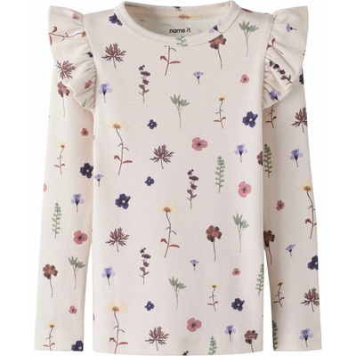 Name It Lulu dětské tričko dlouhý rukáv lilac ash