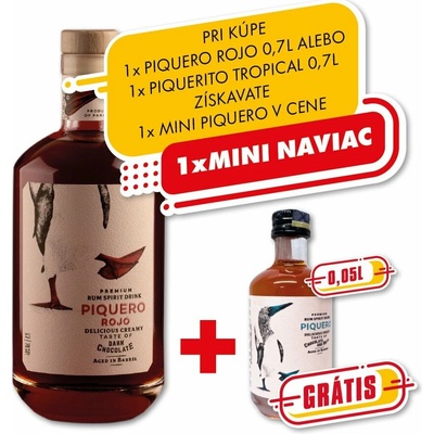 Piquero Rojo 40% 0,7 l (čistá fľaša)
