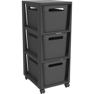 Úložný box Rotho Brisen 3 x 16L - antracit (1049708853)