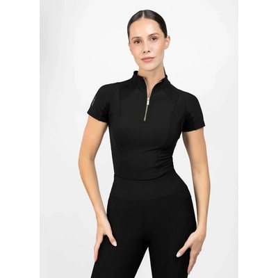 Maximilian Equestrian Tričko Frame Baselayer krátký rukáv dámské černá – Zboží Dáma