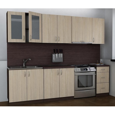 Кухня Модест модел 5 венге и дъб сонома