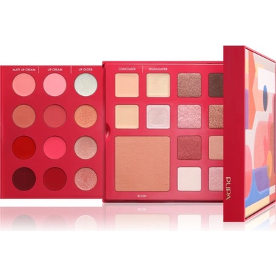 PUPA Milano Pupart M мултифункционална палитра за очи и устни BURGUNDY 18.8 гр