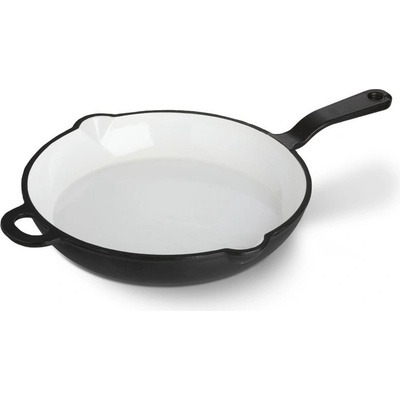 Český smalt GOURMETINA Litinová smaltovaná pánev MAGDALENA Matná černá 28 cm