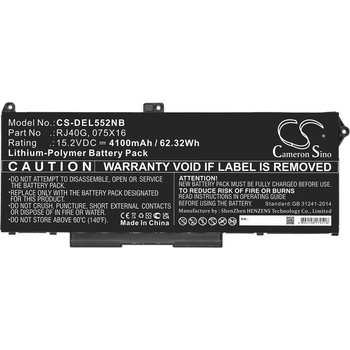 Cameron Sino DELL Latitude 14 5420, Latitude 15 5520, Precision 15 3560, LiPo, 15.2V, 4100mAh, CAMERON SINO (CS-DEL552NB)