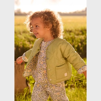 MAYORAL Яке против вятър 2 лица цвят босилек и на цветя за бебе момиче Mayoral