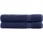 vidaXL Премиум кърпи SOLUND 2 бр нейви сини 100x200 см 600 gsm (137269)