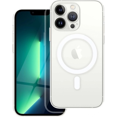 Clear Mag Cover Case With Camera Protection s MagSafe iPhone 13 Pro Priesvitný