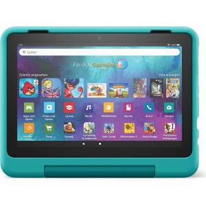 Amazon Child-friendly case from Amazon for the Fire HD 8 tablet (only compatible with 12th generation, 2022), teal - 53-028589 (53-028589)
