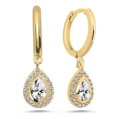 Olivie stříbrné KAPKA GOLD 7145