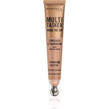 Rimmel Multi-Tasker Wake Me Up грим и коректор за озаряване на лицето цвят 55 Classic Beige 20ml