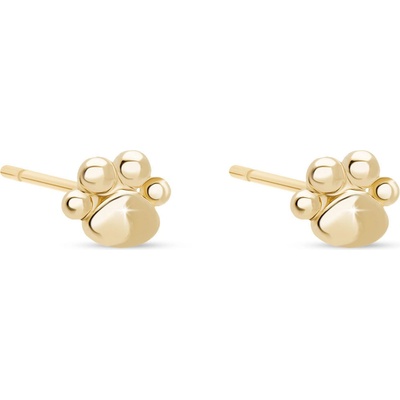 Biju Stříbrné náušnice tlapky - pozlaceno 14k zlatem 1003752