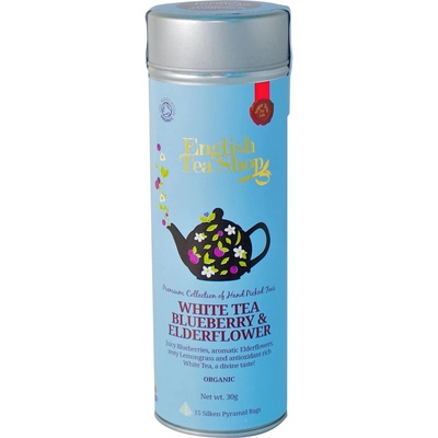English Tea Shop Bílý čaj borůvka a bezový květ bio 15 ks 30 g