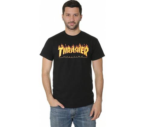 Thrasher Flame Logo black