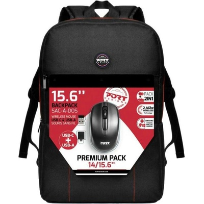 PORT DESIGNS batoh na notebook Premium Backpack 501901 14/15.6" batoh + Wireless Mouse