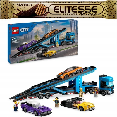 LEGO® City 60408 Kamión na prepravu áut so športiakmi