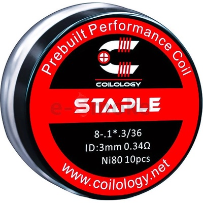 Coilology špirálky Staple Ni80 0,34ohm 10ks