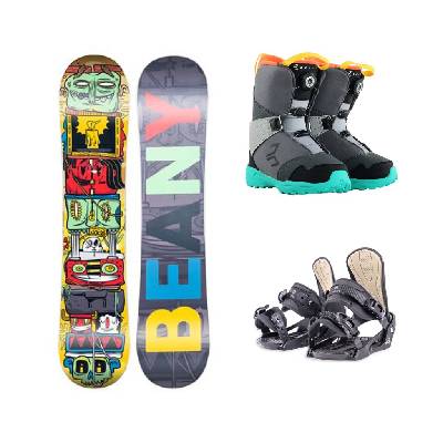 Dětský SNB SET BEANY snowboard Coco 100 + vázání Junior XS + boty AVENGER Typ SNB: COCO velikost 100 cm, Vázání: JUNIOR XS, Typ a velikost snb bot: AVENGER BS velikost 35