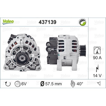 VALEO Alternátor 437139