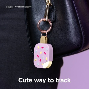 elago Силиконов ключодържател за Apple AirTag - Elago AirTag Ice Cream Case (зелен) (EATICE-MT)