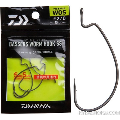 Daiwa Bassers Worm Hook WOS vel.1 (6 ks)