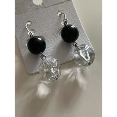 Fashion Jewelry černé s průhlednou 4-JP102