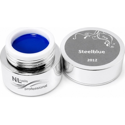 NL nails professional Uv Led barevný gel steel blue 5ml