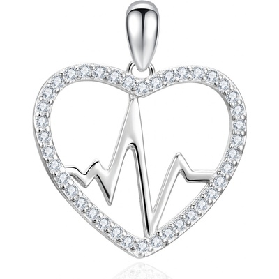 Beneto stříbrný srdíčkový přívěsek AGH737